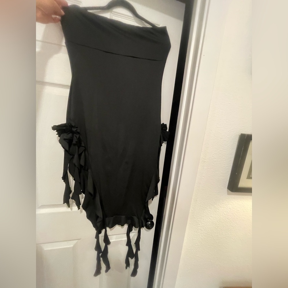 Fashion Nova Black High Low Dress